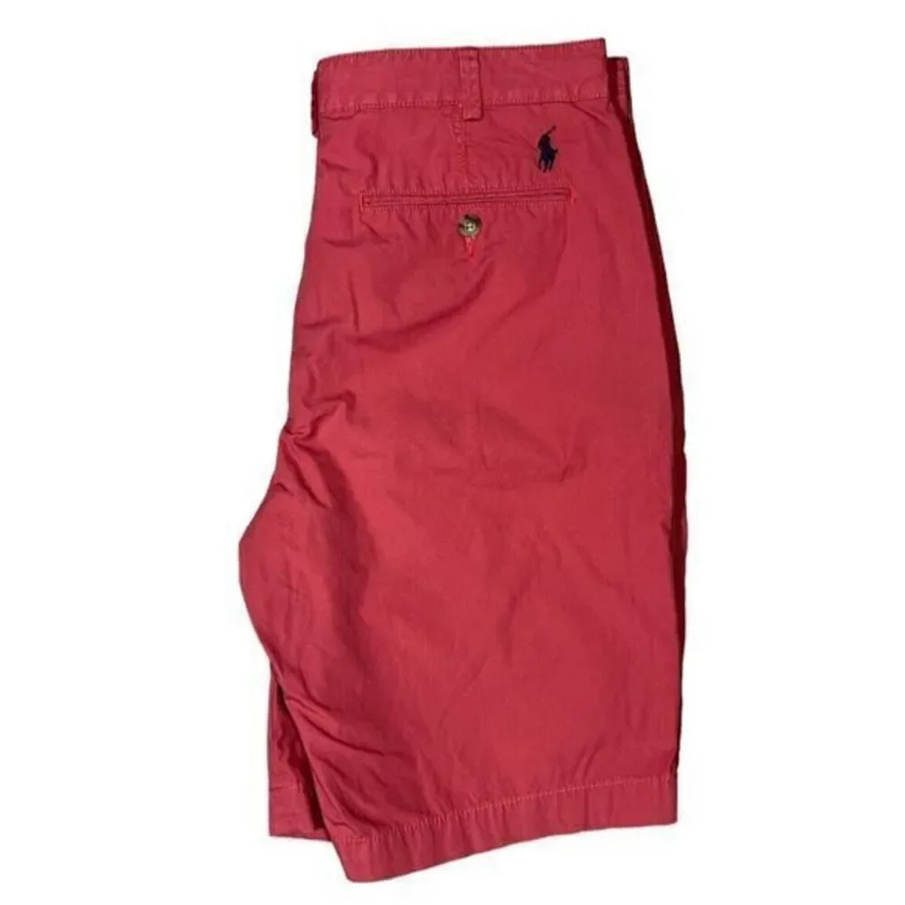 Polo‎ Ralph Lauren Shorts Men size 32 Relaxed Fit Flat Front Casual Cotton Coral